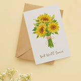 Watercolor Flower Getting Card