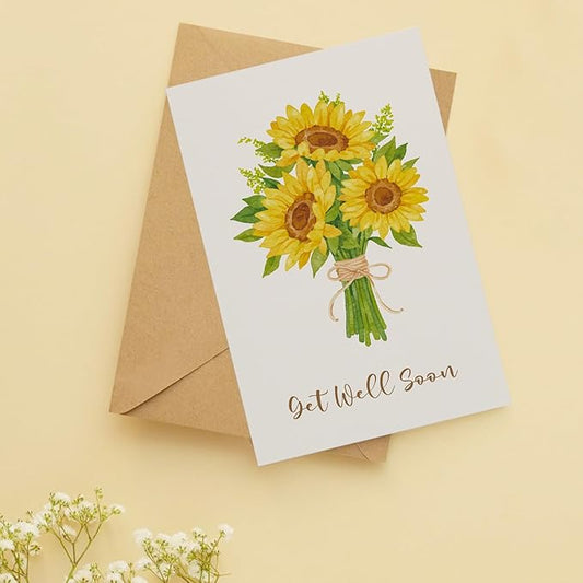 Watercolor Flower Getting Card
