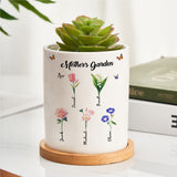 Custom Birthday Flowers Element Houseplants Pot