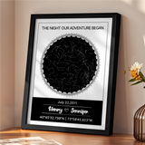 Custom Star Chart & Name Wooden Frame