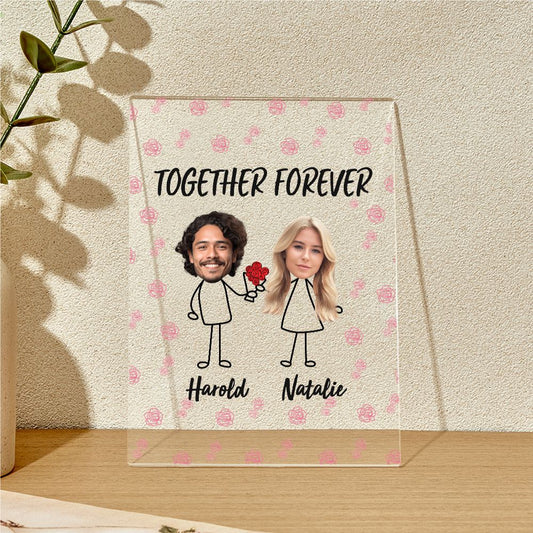 Custom Couple Stickman Style Acrylic Ornaments