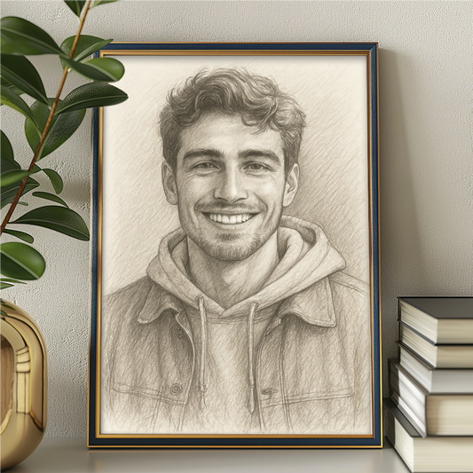 Sketch Art Portrait Photo Frame