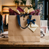 Elegant Kraft Gift Bags | High-End Tote Bags for Present & Merchandise