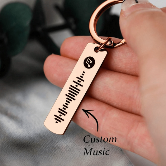 Custom Music Code Keychain