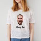 Father's Day Shirt, Fathers Day Tee, Tshirt Gift for Dad, Personalized Gift for Him, This Awesome Dad Belongs To Shirt, Custom Dad T-Shirt