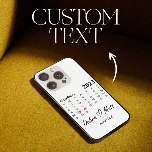 Custom Calendar iPhone Case