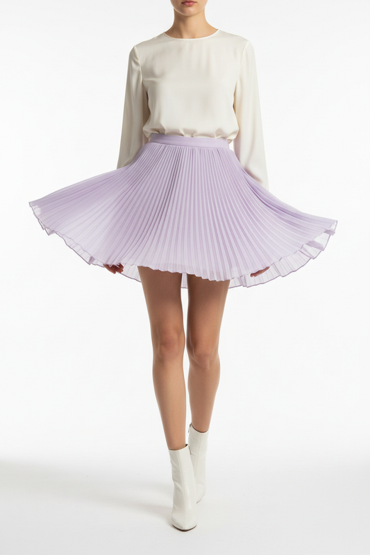Pleated Mini Skirt
