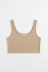 Ribbed Crop Tank Top