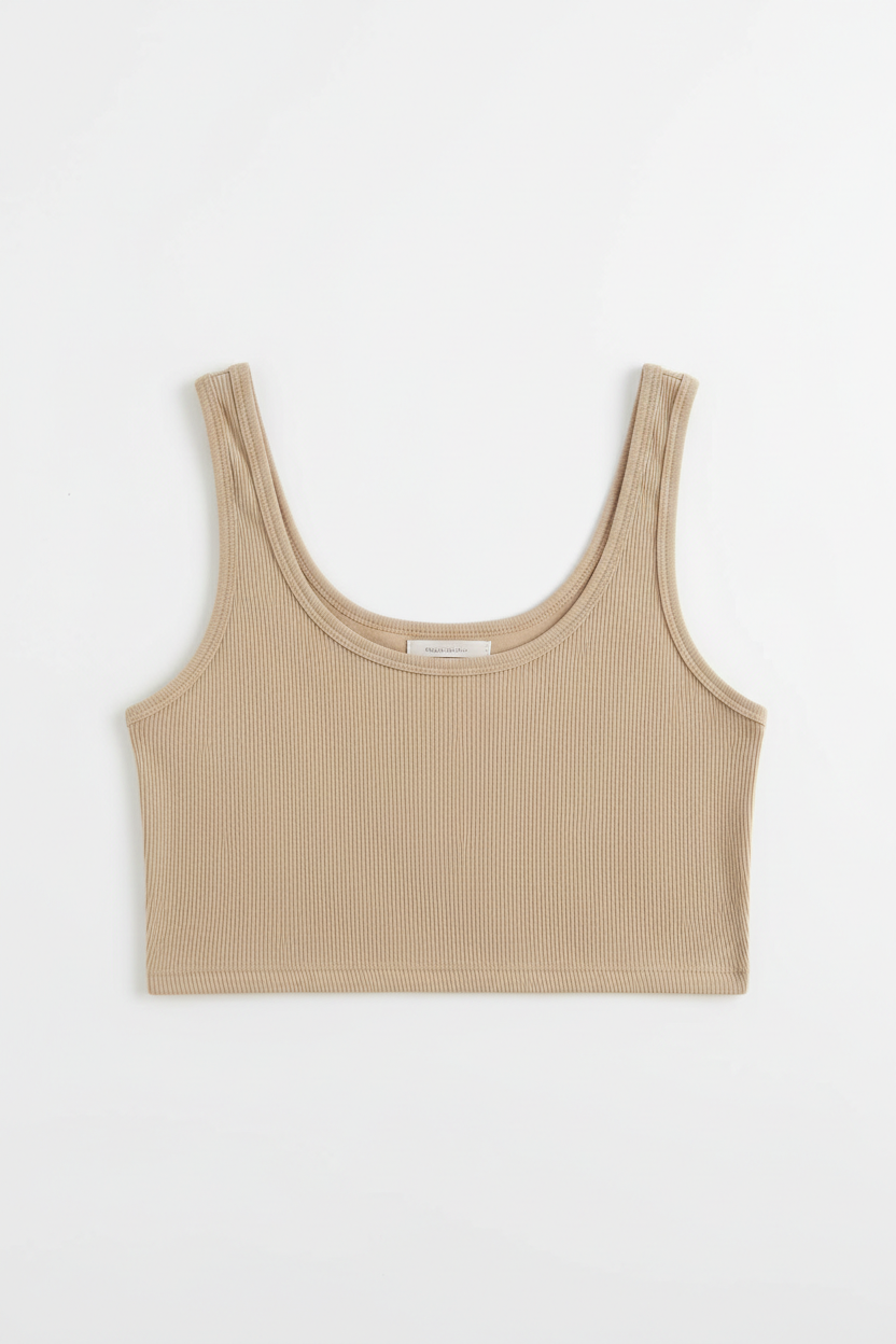 Ribbed Crop Tank Top
