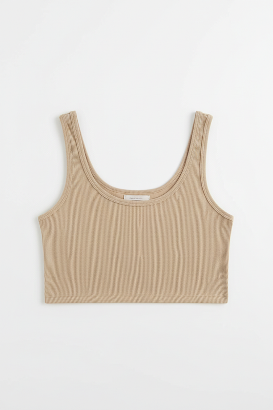 Ribbed Crop Tank Top